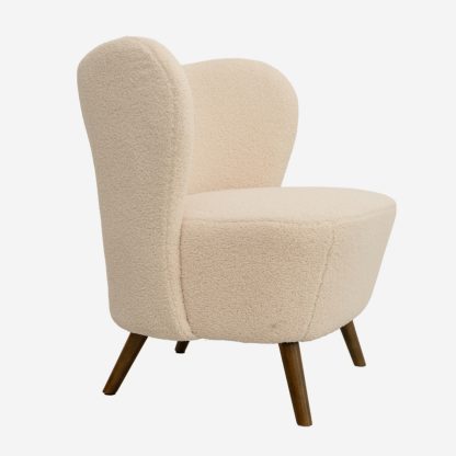 Teddy Upholstered Arm Chair, Cream