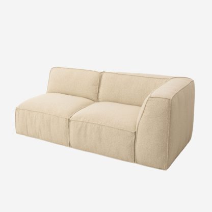 Fairfield Sectional Corner Sofa With Left Chaise Lounge, Cream