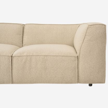 Fairfield Sectional Corner Sofa With Left Chaise Lounge, Cream