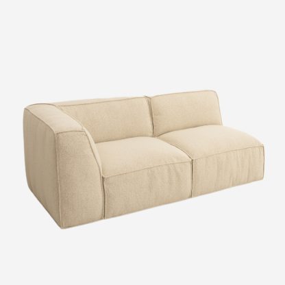 Fairfield Sectional Corner Sofa With Right Chaise Lounge, Cream