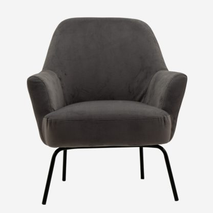 Melissa Arm Chair, Dark Grey