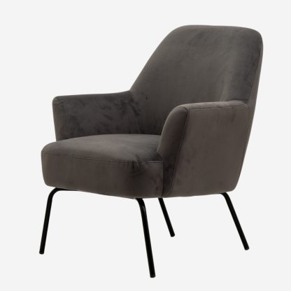 Melissa Arm Chair, Dark Grey