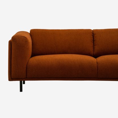 Maywood Modern Style 3 seater Sofa, Brown