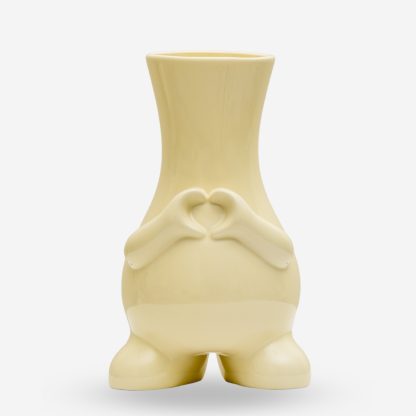 Ceramic Vase Love, White