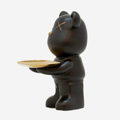 Teddy Décor Key Tray Bear, Black