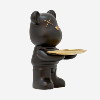 Teddy Décor Key Tray Bear, Black