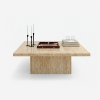 Milano Coffee Table Marble - Light Travertin