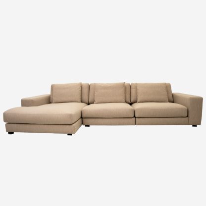 Kayala Sofa, 3.5 Seater with Left Chaise Lounge , Beige