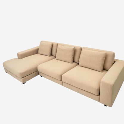 Kayala Sofa, 3.5 Seater with Left Chaise Lounge , Beige