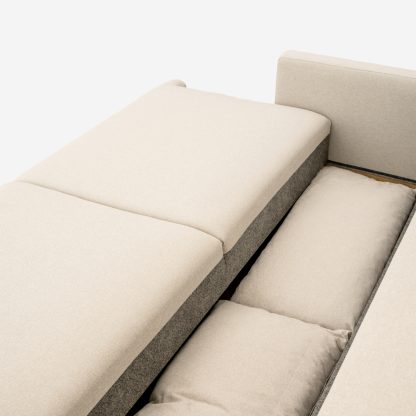 Cozy Pull Up Sofa Bed, Beige