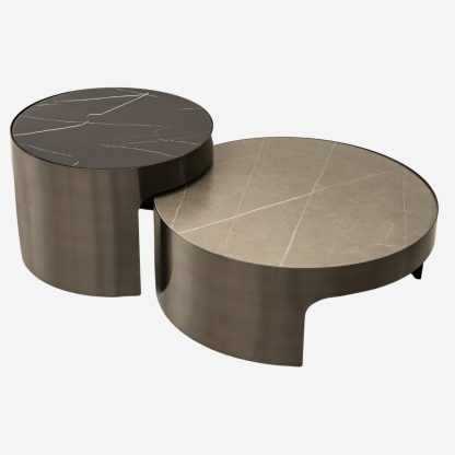 Treviso Side Table, Sintered Stone