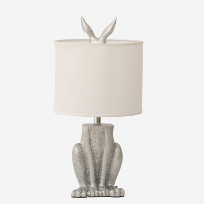 Table Lamp Rabbit, Silver