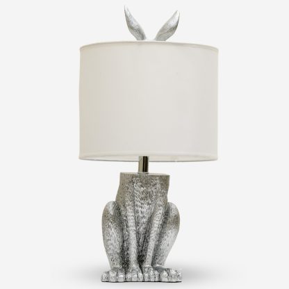 Table Lamp Rabbit, Silver