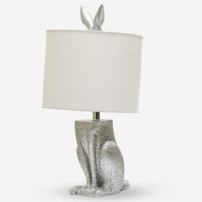 Table Lamp Rabbit, Silver