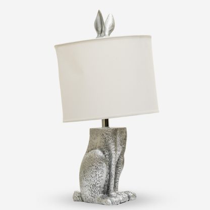 Table Lamp Rabbit, Silver