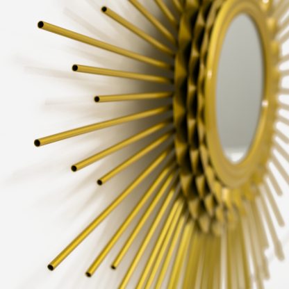 Wall Mirror Cassandra, Metal Gold