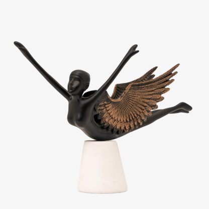 Deco Ballirana Angel, Black & Gold