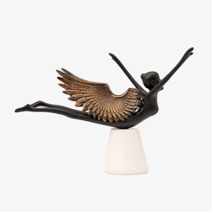 Deco Ballirana Angel, Black & Gold