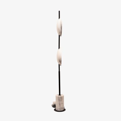 Glimpse Floor Lamp, White & Black