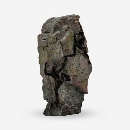 Deco Figurine Climbing Rock Medium, Black & Grey