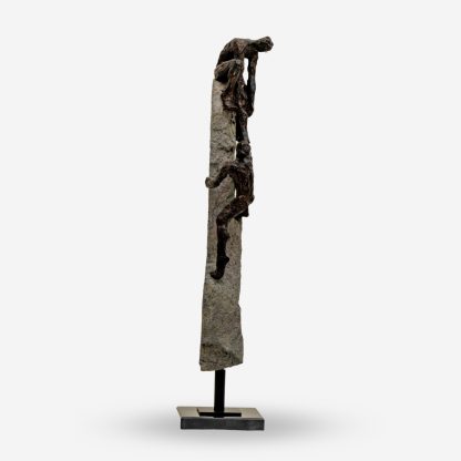 Deco Figurine Climbing Rock Large, Black & Grey