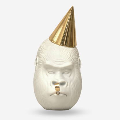 Decor Object Gorilla Party, White