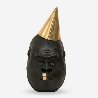 Decor Object Gorilla Party, Black