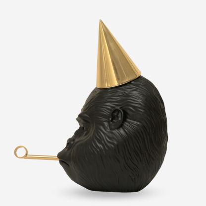 Decor Object Gorilla Party, Black