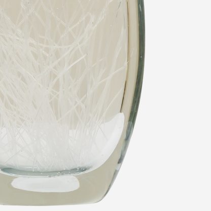 Thread Clear Glass Vase Medium, Clear