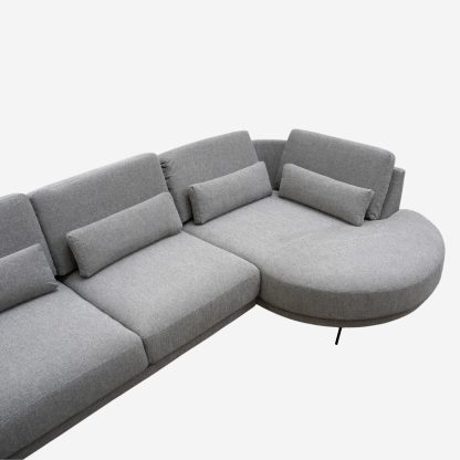 Devine 3.5 Seater Sofa Right Chaise Lounge, Sand