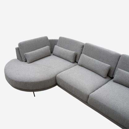 Devine 3.5 Seater Sofa With Left Chaise Lounge, Sand