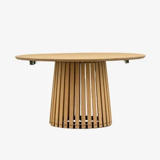 Liza Extendable Oval Dining table, Ash Grey