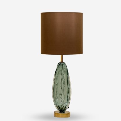 Lola Glass Table Lamp, Blue