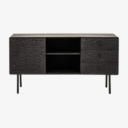 Metallica Side Board Console, Metal Black