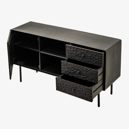 Metallica Side Board Console, Metal Black