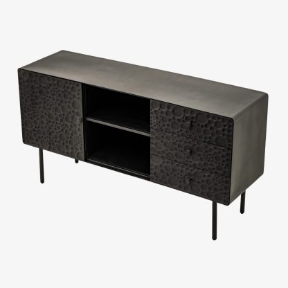 Metallica Side Board Console, Metal Black