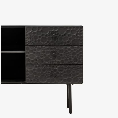 Metallica Side Board Console, Metal Black