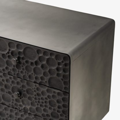 Metallica Side Board Console, Metal Black