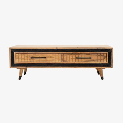 Montana Lotus Solid Wood Coffee Table, Brown