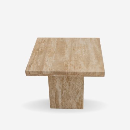 Milano Side Table Marble - Light Travertin