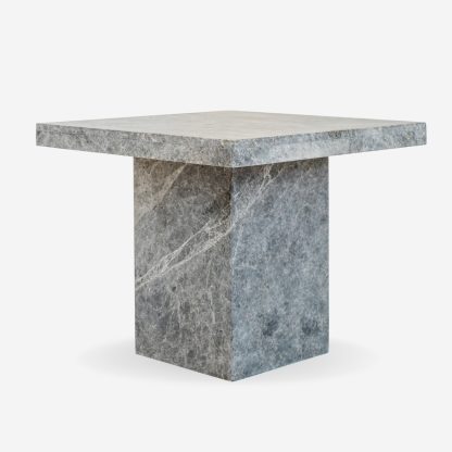 Milano Side Table Marble - Grey Travertin