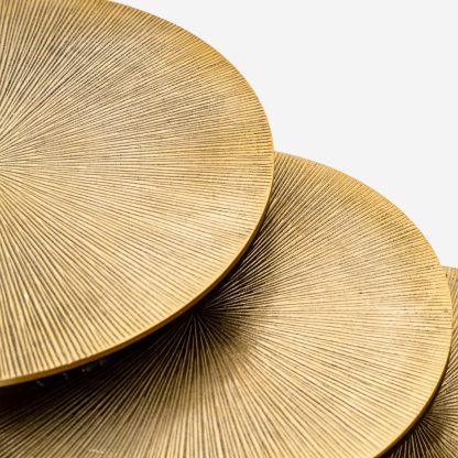 Sona Nest Side Table set of 3 , Antigue Gold