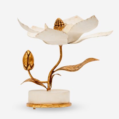 Décor Magnolia Medium, White & Gold