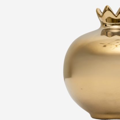 Decor Pomegranate Vase Medium, Gold