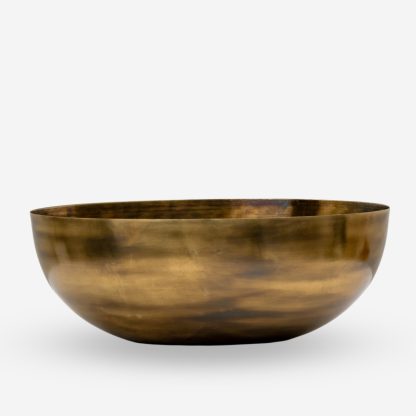 Kerson Decor Metal Bowl Medium, Antique Gold