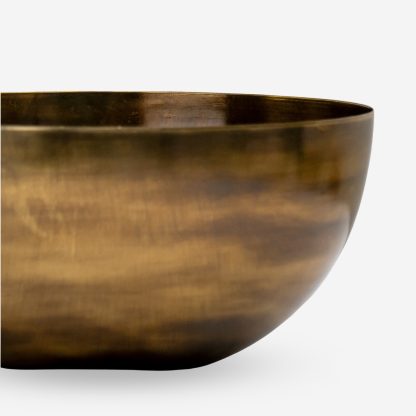 Kerson Decor Metal Bowl Medium, Antique Gold