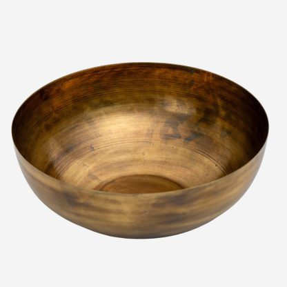 Kerson Decor Metal Bowl Medium, Antique Gold