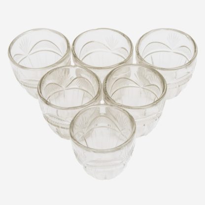 Garland Cut Thick Votive Set of 4, Glass