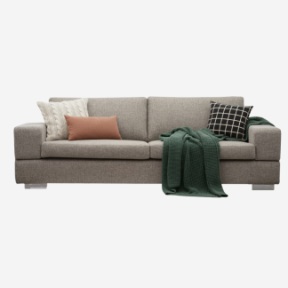 Miami Modern Sofa, 3 Seater, Stone