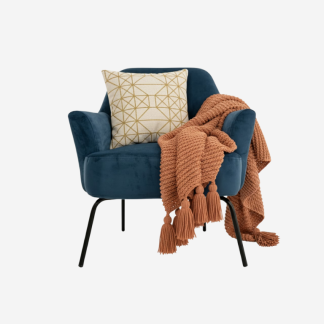 Melissa Arm Chair, Vibrant Blue